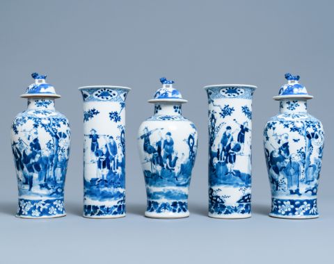 Chinees blauw-en-wit porselein en Delfts aardewerk